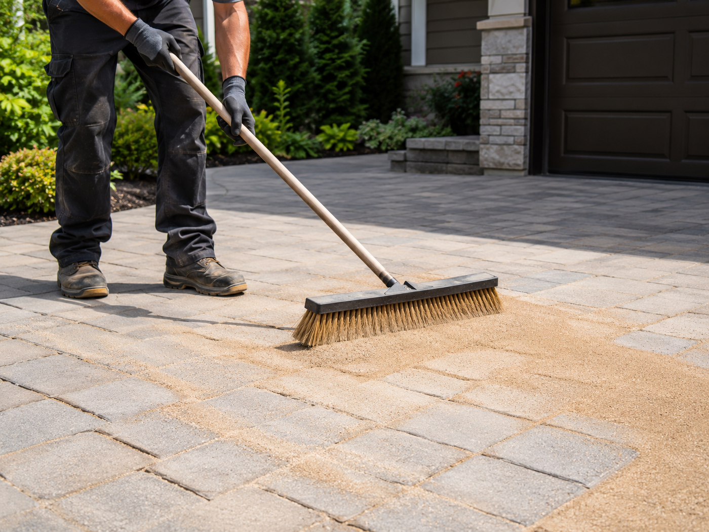Interlock Cleaning & Sand Application